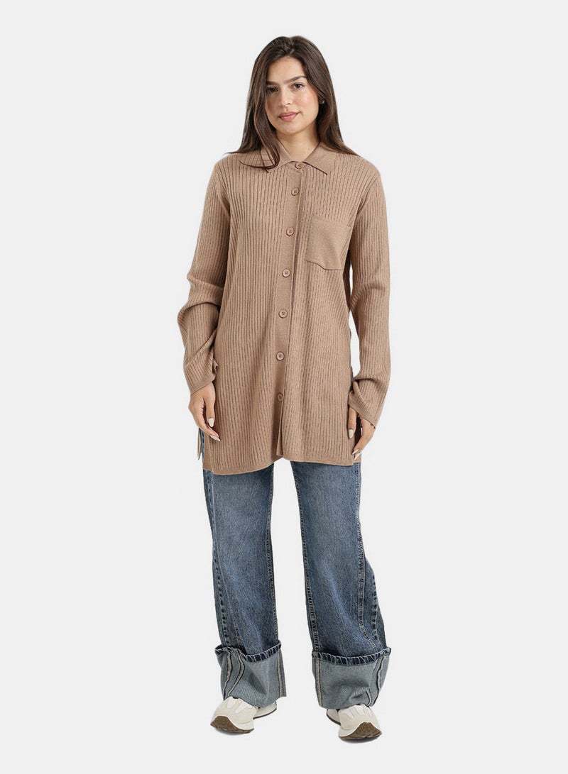 Carina Long Striped Cardigan - Image 5